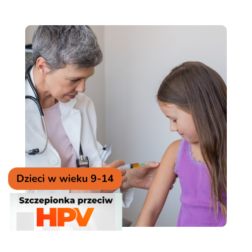 Szczepienie dziewczynki przeciw HPV